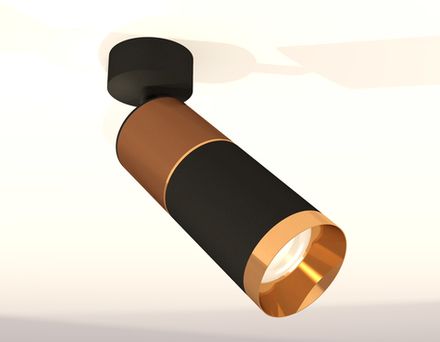 Комплект поворотного светильника XM6313015 SBK/SCF/PYG черный песок/кофе песок/золото желтое полированное MR16 GU5.3 (A2210, C6304, A2062, C6313, N6134)