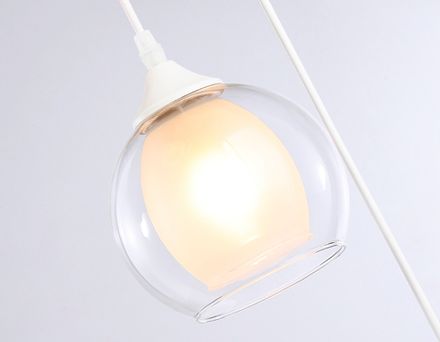 Подвесной светильник TR3540/3 WH/CL/FR белый/прозрачный/белый матовый E27*3 max 40W D281*800