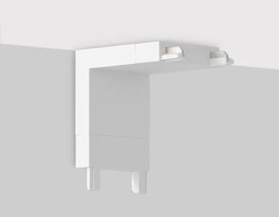 Коннектор угловой внутренний для накладного шинопровода Magnetic Ultra Slim GV1103 WH белый IP20 48V 26*26*26