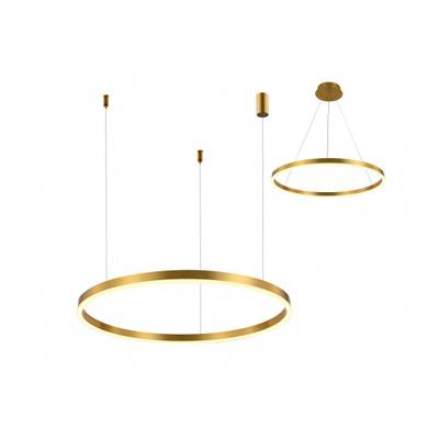 08212,36A(3000K) Подвес Тор латунь d40 h150 Led 24W (3000K) 2 типа крепления
