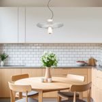 Подвесной светильник с акриловым и стекляными плафонами 40029/1 LED/ белый