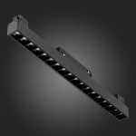 ST361.436.18 Магнитный трековый светильник Черный LED 1*18W 3000K 1 407Lm Ra>80 36° IP20 L331xW22xH44 48V