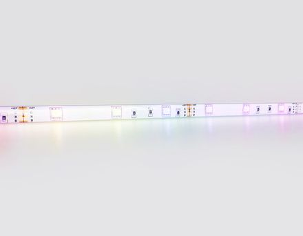 Светодиодная лента RGB GS2301 5050 30Led/ 7.2W m/ 12V IP65 RGB/ 5000*10*2.87mm/ кратность резки 100mm (4 конт.)