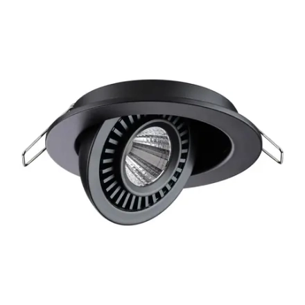 358816 SPOT NT21 530 черный Светильник встраиваемый светодиодный IP20 LED 9W 770Лм 4000K 220V GESSO