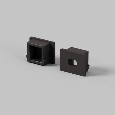 Комплект заглушек (для профиля 16×12) 10 шт., ALM-005-B-EC 642022. TM Maytoni