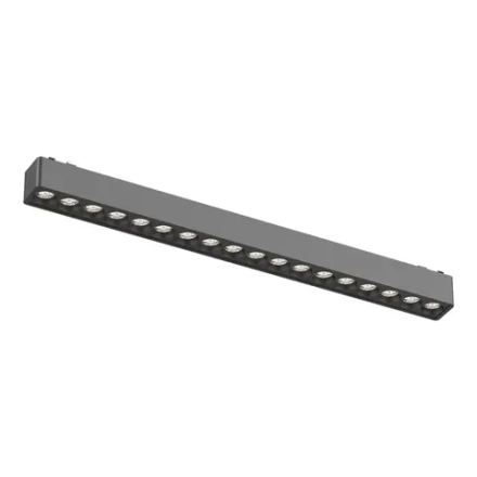 ST673.436.18 Магнитный трековый светильник Черный LED 1*18W 3000K 1 560Lm Ra>90 36° IP20 L338xW26xH24 48V