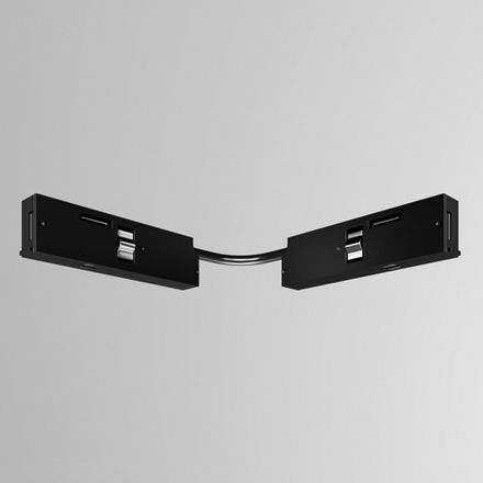 Коннектор питания угловой 7.5см Levity, TRA184CPC-1B-7.5. TM Maytoni