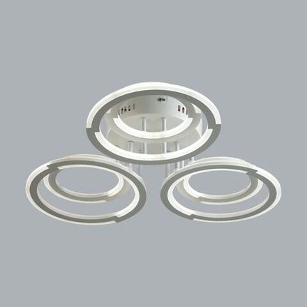 8028/80CL LEDIO LN25 белый/белый, металл/акрил Потолочный светильник с ПДУ LED 80W 3000-6000К 220V OSAKA