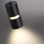 359340 OVER NT24 000 черный Светильник подвесной с механизмом регулировки высоты, провод 2м IP20 LED 10W/3W 3000K 1090Лм 170-265V ARISTO