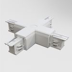 Коннектор Х-образный Trinity белый, TRA005CX-31W. TM Maytoni