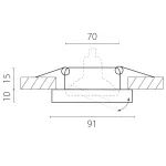 002514 Светильник RIFLE CYL CR MR16/HP16 ПОВОРОТ ХРОМ/ЗЕРКАЛЬНЫЙ Lightstar