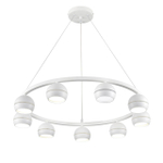 8254/9 COMFI LN26 246 белый металл Светильник подвесной LED GX53 8*7W 220V LUAZANA