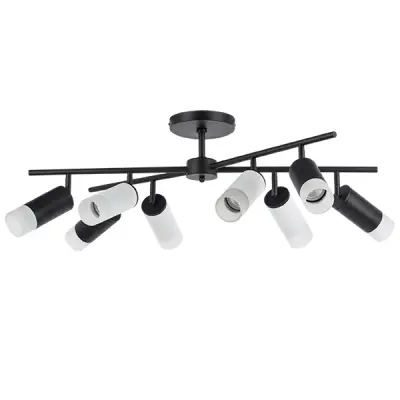 LR7283743641 Люстра RULLO 8х50W GU10 ЧЕРНЫЙ/БЕЛЫЙ (571728+214437-4+214436-4+202431-8)