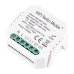 ST9000.500.01C WIFI реле 1 канал, 10A Белый - -*Max 2300W/250W - Ra  IP20 L46xW46xH18 100-240V
