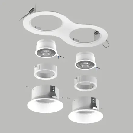 D6260606WMOD Светильник DOMINO ROUND  под LED модуль/лампу МR16 (214626+214606+214606+214006+214006)