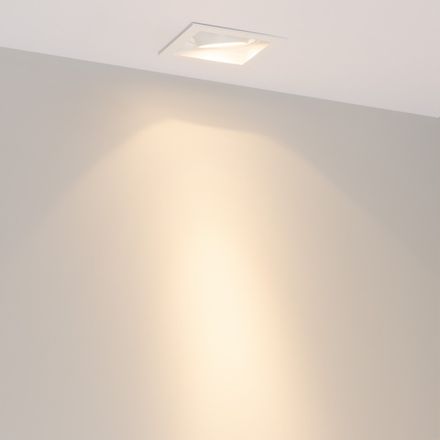 Светильник MS-VORTEX-BUILT-S90x90-12W Warm3000 (WH-WH, 20 deg, 230V) (Arlight, IP20 Металл, 5 лет)