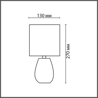 8159/1T COUNTY LN25 000 белый, керамика/текстиль Настольная лампа E14 1*40W 220V ASELA