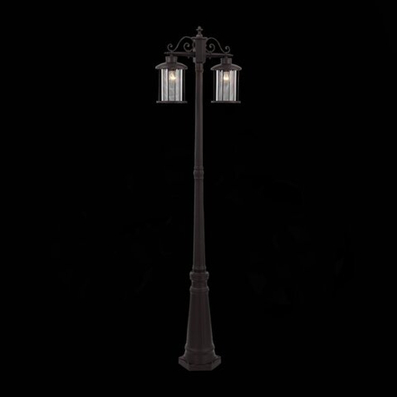 SL080.425.02 Светильник уличный наземный ST-Luce Темный кофе/Прозрачный, Темный кофе E27 2*100W