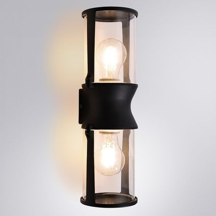 Уличный настенный светильник Arte Lamp MINCHIR A8306AL-2BK, 2хE27