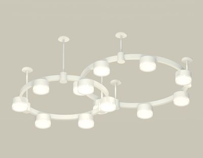 Комплект подвесного светильника с акрилом XR92211006/13 SWH/FR/CL белый песок/белый матовый/прозрачный GX53 (A9221, A9226, C9236, C9231, N8399)