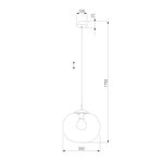 Подвесной светильник со стеклянным плафоном 4972 Vibe, E27х1