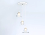 Светильник подвесной TR3553/3 WH/CL/FR белый/прозрачный/белый матовый E27/3 max 40W D340*800