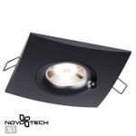 370796 SPOT NT21 336 черный Светильник встраиваемый влагозащищенный IP44 GU10 50W 220V WATER