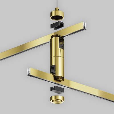 Подвес тросовый Hang двойной Flarity латунь, TRA157SW-D1-BS. TM Maytoni