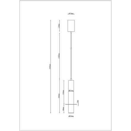 Точечный подвесной светильник Arte Lamp ASCELLA A2034SP-1WH, 1хLED