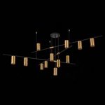 SL1206.402.12 Светильник потолочный ST-Luce Черный/Латунь GU10 12*7W