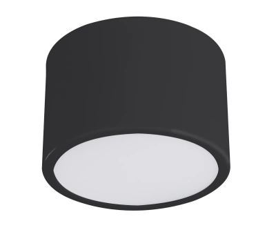 05510,19 Светильник Медина черный d10 h6,5 Led 8W (4000K)