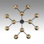 8112/24 NEOCLASSI LN25 26 черный/бронза/прозрачный, металл/стекло Люстра потолочная G9 24*30W 220V TAMARESA