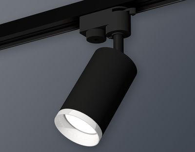 Комплект трекового светильника XT6323150 SBK/FR черный песок/белый матовый MR16 GU5.3 (A2521, C6323, N6246)