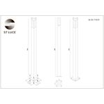 SL101.715.01 Светильник уличный наземный ST-Luce Серый/Белый LED 1*3W 4000K