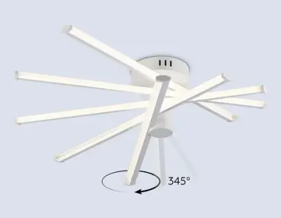 Светильник светодиодный потолочный FL6221 WH белый 70W 3000K-6400K 605*605*170 (ПДУ ИК)