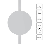 Магнитный трековый светильник Arte Lamp RAPID A1163PL-1WH, 1хLED