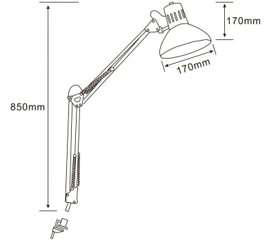 Офисная настольная лампа Arte Lamp SENIOR A6068LT-1WH, 1хE27
