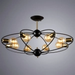 Потолочная люстра Arte Lamp GLASGOW A1963PL-8BK, 8хE27