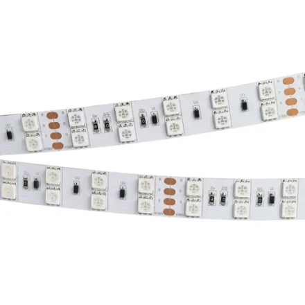 Лента RT 2-5000 36V RGB 2X2 (5060, 600 LED, LUX) (Arlight, 26 Вт/м, IP20)