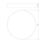 Потолочный светодиодный светильник 90319/1 белый, LED