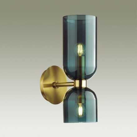 4803/2W MIDCENT ODL21 539 бронзовый/синий Бра с выкл. E14 2*60W ORINOCO