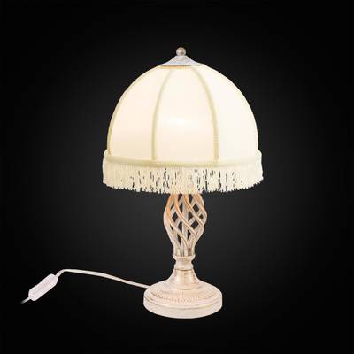 Citilux Базель CL407801 Настольная лампа с бежевым абажуром Патина