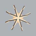 8029/65CL LEDIO LN25 белый/белый, металл/акрил Потолочный светильник с ПДУ LED 65W 3000-6000К 220V ALBERTA