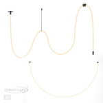 4391/40CL HIGHTECH ODL24 301 черный/металл/канат Потолочный св-к встраиваемый (2 крепления и крючок в комплекте) IP20 LED 40W 1580Лм 4000K CORDA