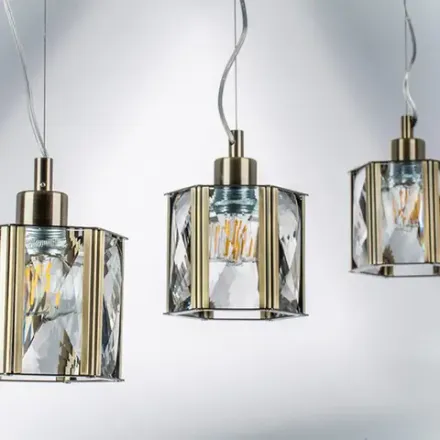 722013 Люстра LIMPIO 1х40W E27 БРОНЗА/ПРОЗРАЧНЫЙ Lightstar