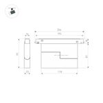 Светильник MAG-ORIENT-FLAT-FOLD-S195-6W Warm3000 (BK, 80 deg, 48V, DALI) (Arlight, IP20 Металл, 5 лет)