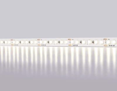 Светодиодная лента GS1312 2835 180Led/ 14.4W m/ 12V IP20 4500K/ 5000*10*1.2mm/ кратность резки 33mm (2 конт.)
