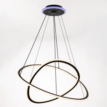 Citilux ТRIO CL215B061E LED Люстра подвесная с пультом Чёрная