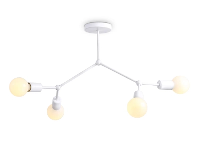 Потолочный светильник в стиле лофт TR8031/4 WH белый E27*4 max 40W D670*440