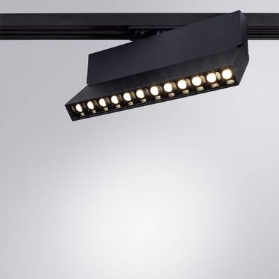 Трековый светильник Arte Lamp FLASH A4573PL-1BK, 1хLED